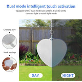 Darrahopens Fashion > Women's Fashion > Women's Accessories 2Pcs Heart Purse Light - LED Automatic Sensor Handbag Lamp, Rechargeable Mini Bag Night Light for Women & Girls - Touch Activated Keychain Light for Totes, Backpacks, Travel Gifts - White - Size 5cm*6cm In Australia - Darrahopens