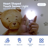 Darrahopens Fashion > Women's Fashion > Women's Accessories 2Pcs Heart Purse Light - LED Automatic Sensor Handbag Lamp, Rechargeable Mini Bag Night Light for Women & Girls - Touch Activated Keychain Light for Totes, Backpacks, Travel Gifts - White - Size 5cm*6cm In Australia - Darrahopens