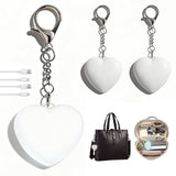 Darrahopens Fashion > Women's Fashion > Women's Accessories 2Pcs Heart Purse Light - LED Automatic Sensor Handbag Lamp, Rechargeable Mini Bag Night Light for Women & Girls - Touch Activated Keychain Light for Totes, Backpacks, Travel Gifts - White - Size 5cm*6cm In Australia - Darrahopens
