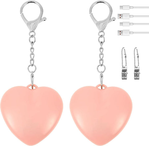 Darrahopens Fashion > Women's Fashion > Women's Accessories 2Pcs Heart Purse Light - LED Automatic Sensor Handbag Lamp, Rechargeable Mini Bag Night Light for Women & Girls - Touch Activated Keychain Light for Totes, Backpacks, Travel Gifts - Pink - Size 5cm*6cm In Australia - Darrahopens