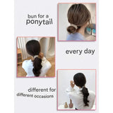 Darrahopens Fashion > Women's Fashion > Women's Accessories 3-Pack Simple & Stylish Crystal Hair Ties for Women – Ponytail Elastic & Bracelet 2-in-1