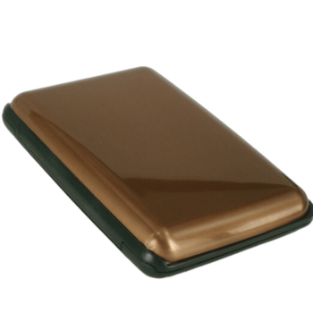 Darrahopens Fashion > Women's Fashion > Women's Accessories 3-Pcs Brown Slim Aluminium Credit Card Holder RFID Blocking Wallet Hard Shell Case Business Card Organiser Lightweight Pocket Size for Everyday Use
