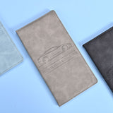Darrahopens Fashion > Women's Fashion > Women's Accessories 3 Pcs Premium PU Leather Car Registration and Insurance Holder - Slim Auto Document Organizer, Driver's License Wallet and Travel Passport Folder - Gray