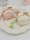 Darrahopens Fashion > Women's Fashion > Women's Accessories 3pc Chic Woven Mini Backpack Pouch - Earphone Case & Coin Purse with Keychain Lanyard(green)