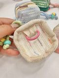 Darrahopens Fashion > Women's Fashion > Women's Accessories 3pc Chic Woven Mini Backpack Pouch - Earphone Case & Coin Purse with Keychain Lanyard(white)