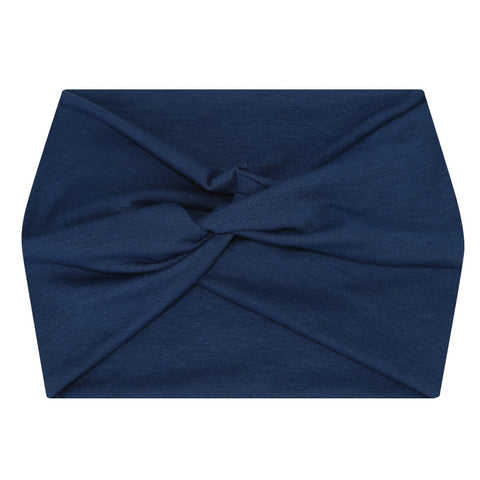 Darrahopens Fashion > Women's Fashion > Women's Accessories 5-PCS Blue Women's Extra Wide Turban Headband - Elastic Yoga & Sports Hair Wrap
