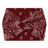 Darrahopens Fashion > Women's Fashion > Women's Accessories 5-PCS Cashew nuts are red Women's Extra Wide Turban Headband - Elastic Yoga & Sports Hair Wrap