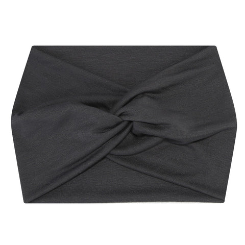 Darrahopens Fashion > Women's Fashion > Women's Accessories 5-PCS Grey Women's Extra Wide Turban Headband - Elastic Yoga & Sports Hair Wrap