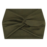 Darrahopens Fashion > Women's Fashion > Women's Accessories 5-PCS Military green Women's Extra Wide Turban Headband - Elastic Yoga & Sports Hair Wrap
