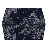 Darrahopens Fashion > Women's Fashion > Women's Accessories 5-PCS The cashew nuts are dark blue Women's Extra Wide Turban Headband - Elastic Yoga & Sports Hair Wrap