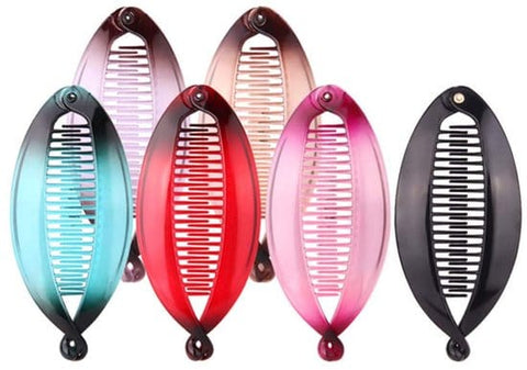 Darrahopens Fashion > Women's Fashion > Women's Accessories 6 pieces banana hair clips - women's resin fishtail clips - comb hair accessories - fish clips - hair accessories - women