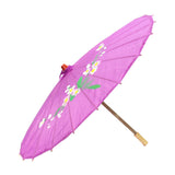 Darrahopens Fashion > Women's Fashion > Women's Accessories 6x PARASOL UMBRELLA Chinese Japanese Bamboo Flower Pattern 80cm Large BULK - Assorted Colour Pack