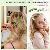 Darrahopens Fashion > Women's Fashion > Women's Accessories 9-pack flat hair clips for women, flat claw clips for girls, suitable for thick and fine hair, 3 sizes, crocodile leather hair clips, matte hair clips, non-slip, French hair accessories