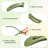 Darrahopens Fashion > Women's Fashion > Women's Accessories 9-pack flat hair clips for women, flat claw clips for girls, suitable for thick and fine hair, 3 sizes, crocodile leather hair clips, matte hair clips, non-slip, French hair accessories