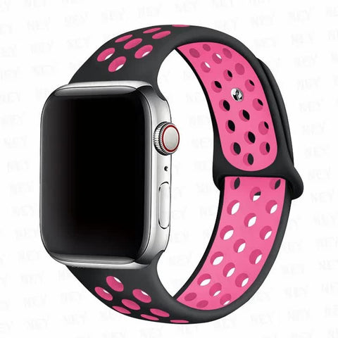 Darrahopens Fashion > Women's Fashion > Women's Accessories Apple Watch Band Compatible with Ultra 2, Series 9/8/7/6/5/4/3/SE, 45mm 49mm 44mm 40mm 41mm 42mm, Black Pink, 15 Pack
