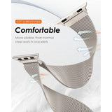 Darrahopens Fashion > Women's Fashion > Women's Accessories Apple Watch Bands Compatible with Apple Watch Series 9 8 7 6 5 4 SE Ultra 2, 38mm 40mm 41mm 42mm 44mm 45mm 49mm, Silver Starlight