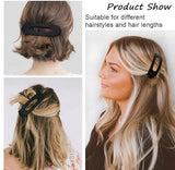 Darrahopens Fashion > Women's Fashion > Women's Accessories Black flat hair clips - Flat hair clips for women - Flat hair clips for thin and thick hair - Large flat hair clips 4-pack black