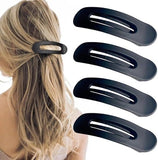 Darrahopens Fashion > Women's Fashion > Women's Accessories Black flat hair clips - Flat hair clips for women - Flat hair clips for thin and thick hair - Large flat hair clips 4-pack black