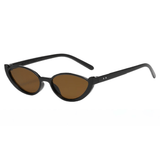 Darrahopens Fashion > Women's Fashion > Women's Accessories Black Frame With Tea Flakes 2PCS Fashionable Cat-Eye Sunglasses for Women - Retro INS Style UV Protection Shades