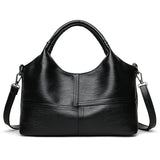 Darrahopens Fashion > Women's Fashion > Women's Accessories Black Retro Soft PU Leather Handbag for Women - Trendy Large Capacity Daily Crossbody Bag with Detachable Shoulder Strap