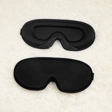 Darrahopens Fashion > Women's Fashion > Women's Accessories Black Set of 2 3D Contoured Sleep Eye Masks - Total Blackout Memory Foam Blindfold with Lycra