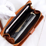 Darrahopens Fashion > Women's Fashion > Women's Accessories Black Women's Long Buckle Closure Wallet - PU Lether Large Capacity Multi-Slot Card Holder & Purse Combo wIth Wristband