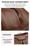 Darrahopens Fashion > Women's Fashion > Women's Accessories Black Women's Premium Wear-Resistant Leather Shoulder Bag - Vintage Frame Kiss-Lock Handbag & Crossbody Satchel