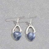Darrahopens Fashion > Women's Fashion > Women's Accessories Blue Elegant Oil Drip Necklace and Earrings Set for Women, Irregular Design Alloy Jewelry Set, Fashion Statement Pendant Necklace with Drop Earrings, Blue Green Enamel Jewelry Gift Set with Jewelry Box Included In Australia - Darrahopens