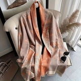 Darrahopens Fashion > Women's Fashion > Women's Accessories Bohemian-style Faux Cashmere Shawl Scarf, Soft, Warm, and Stylish for Autumn and Winter(GREEN)