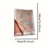 Darrahopens Fashion > Women's Fashion > Women's Accessories Bohemian-style Faux Cashmere Shawl Scarf, Soft, Warm, and Stylish for Autumn and Winter(ORANGE)