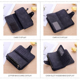 Darrahopens Fashion > Women's Fashion > Women's Accessories Brown Large Capacity Long Wallet Frosted PU Leather Clutch Bag with 14 Card Slots and Zipper Compartment fits Smartphone for Everyday Use Australia