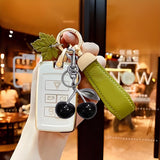 Darrahopens Fashion > Women's Fashion > Women's Accessories Cherry Charm Keychain - Fashion Accessory for Women's Bags - Suitable for Car Keyrings