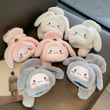 Darrahopens Fashion > Women's Fashion > Women's Accessories Cinnamoroll Kawaii Flannel Gloves Sanrio Harajuku Style Soft White Y2K
