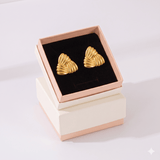 Darrahopens Fashion > Women's Fashion > Women's Accessories Combination B 18K Gold-Plated Stainless Steel Earring Set - 3 Pairs Minimalist Geometric Studs for Women with Gift Box Packaging