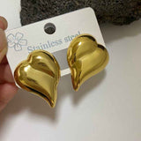 Darrahopens Fashion > Women's Fashion > Women's Accessories Combination B 18K Gold-Plated Stainless Steel Earring Set - 3 Pairs Minimalist Geometric Studs for Women with Gift Box Packaging