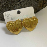 Darrahopens Fashion > Women's Fashion > Women's Accessories Combination B 18K Gold-Plated Stainless Steel Earring Set - 3 Pairs Minimalist Geometric Studs for Women with Gift Box Packaging
