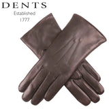 Darrahopens Fashion > Women's Fashion > Women's Accessories DENTS Ladies Premium Kangaroo Leather Cashmere Lined Gloves Womens - Chocolate In Australia - Darrahopens