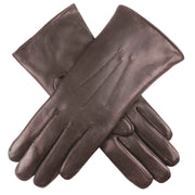 Darrahopens Fashion > Women's Fashion > Women's Accessories DENTS Ladies Premium Kangaroo Leather Cashmere Lined Gloves Womens - Chocolate In Australia - Darrahopens