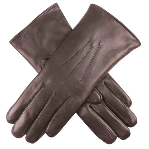 Darrahopens Fashion > Women's Fashion > Women's Accessories DENTS Ladies Premium Kangaroo Leather Cashmere Lined Gloves Womens - Chocolate In Australia - Darrahopens