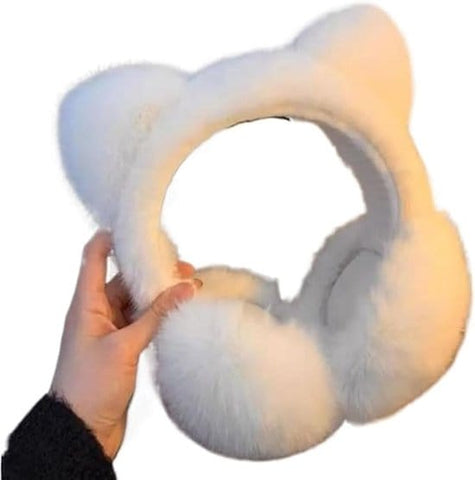 Darrahopens Fashion > Women's Fashion > Women's Accessories Earmuffs - 1 Piece - Soft Faux Fur Earmuffs - Adjustable Earmuffs - Warm Earmuffs - Earmuffs for Kids - Warming Earmuffs for Women and Girls (White)