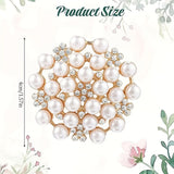 Darrahopens Fashion > Women's Fashion > Women's Accessories Elegant Women's Pearl Brooch, Floral Crystal and Pearl Brooch for Women's Dance Party Wedding Bride Fashion Jewelry