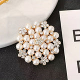 Darrahopens Fashion > Women's Fashion > Women's Accessories Elegant Women's Pearl Brooch, Floral Crystal and Pearl Brooch for Women's Dance Party Wedding Bride Fashion Jewelry
