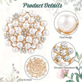 Darrahopens Fashion > Women's Fashion > Women's Accessories Elegant Women's Pearl Brooch, Floral Crystal and Pearl Brooch for Women's Dance Party Wedding Bride Fashion Jewelry