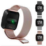 Darrahopens Fashion > Women's Fashion > Women's Accessories Fitbit Versa 2 3 4 Lite Sense Band Replacement Magnetic Milanese Bracelet Rose Pink Watch Strap