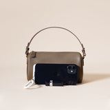 Darrahopens Fashion > Women's Fashion > Women's Accessories Genuine Leather Boston Bag - Mini Barrel Crossbody & Top Handle Purse(grey)