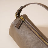 Darrahopens Fashion > Women's Fashion > Women's Accessories Genuine Leather Boston Bag - Mini Barrel Crossbody & Top Handle Purse(white)