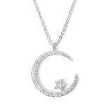 Darrahopens Fashion > Women's Fashion > Women's Accessories GOLD"Crescent and Stars" Crystal Necklace: Weaving the Galaxy into a Chain, Crafting a Flowing Dazzling Starry Sky Around Your Neck