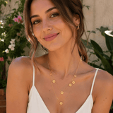 Darrahopens Fashion > Women's Fashion > Women's Accessories Gold Daisy Layered Necklace for Women Multi Strand Floral Pendant Collarbone Chain Jewellery Elegant Summer Statement Necklace Gift Ready Fashion Accessory