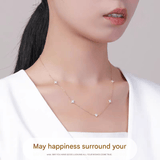 Darrahopens Fashion > Women's Fashion > Women's Accessories Gold Lucky Four Leaf Clover Necklace Women Delicate Clavicle Chain Sparkling Zirconia Charm Necklace Gift for Her