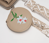 Darrahopens Fashion > Women's Fashion > Women's Accessories Green Chic Floral Embroidered 2-in-1 Crossbody Phone Bag with Coin Purse